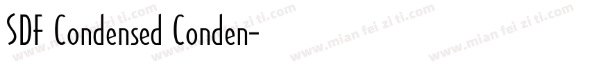 SDF Condensed Conden字体转换
